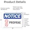 Signmission Propane Sign, Vinyl Decal, 7in W x 5in L, 2PK OS-2PACK-NS-D-57-L-17893 - alternate 2